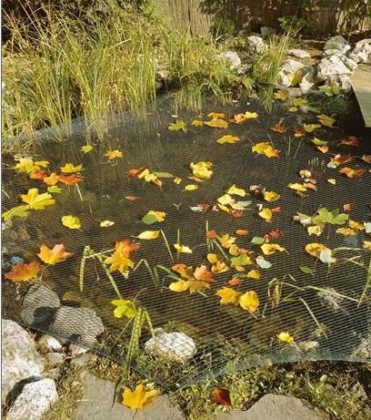 Krycí síť proti listí 6 x 10 m pro zahradní jezírka