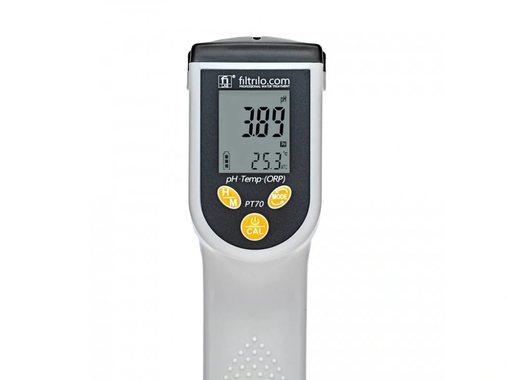 Elektronický přístroj pHmetr PT70, pro měření teploty a pH (ORP/REDOX), pH metr