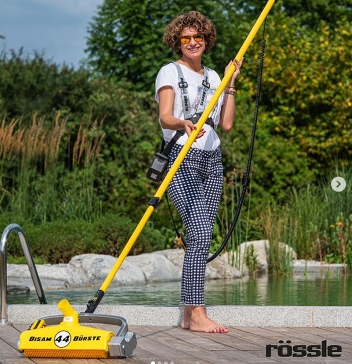 BISAM BURSTE 44 aktivní kartáčový SET s Li-Ion AKU napájením, Rössle