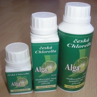 Alga spring - česká DEZINTEGROVANÁ sladkovodní řasa CHLORELLA. (ČESKÝ ŽEN-ŠEN)