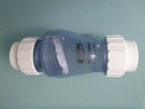 Zpětná klapka Valterra PVC 50 mm lepení x lepení bez pružiny