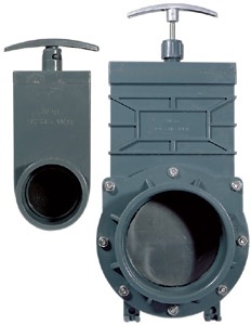 Šoupě PVC - tažný uzávěr 110 mm Valterra, PLASTOVÁ lopata