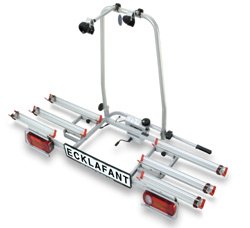 Ecklafant nosič na 2 - 4 kola, upevněný na TAŽNÉM ZAŘÍZENÍ  / MAMMUT* Nosiče - držáky kol