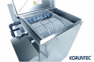 Bubnový filtr s průtokem 30 m3 / hod a biokomorou