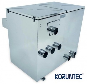 Bubnový filtr s průtokem 30 m3 / hod a biokomorou