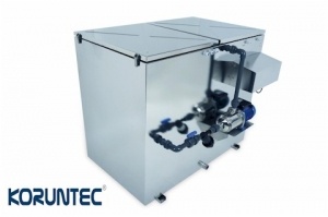 Bubnový filtr s průtokem 30 m3 / hod a biokomorou