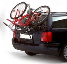 PORTY - Univerzální nosič kol na zadní páté dveře na auto - NA ZADNÍ ČELO AUTA.  * Nosiče - držáky kol